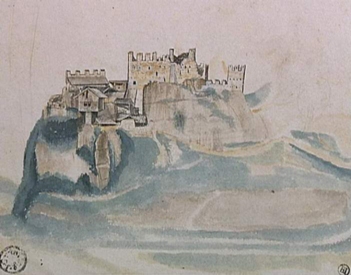 Il castello di Segonzano dipinto da Durer 